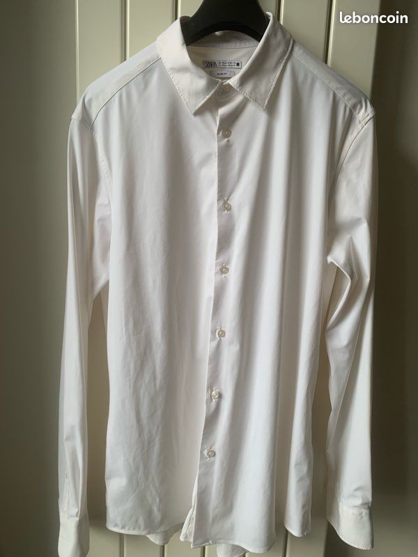 Chemise Zara blanche homme Vêtements