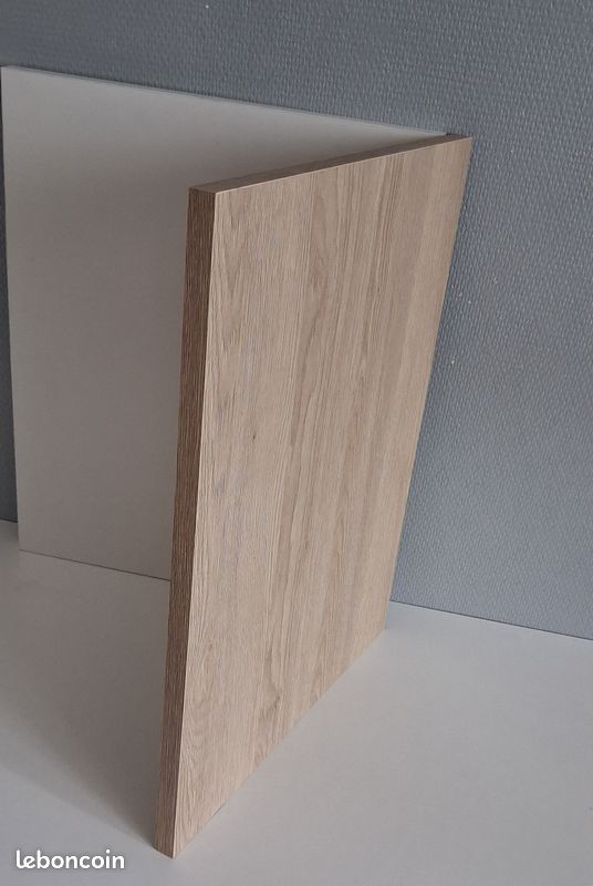 Tablettes bois : mélaminées plaquées sur 4 chants, 3 plis, medium (image 2)