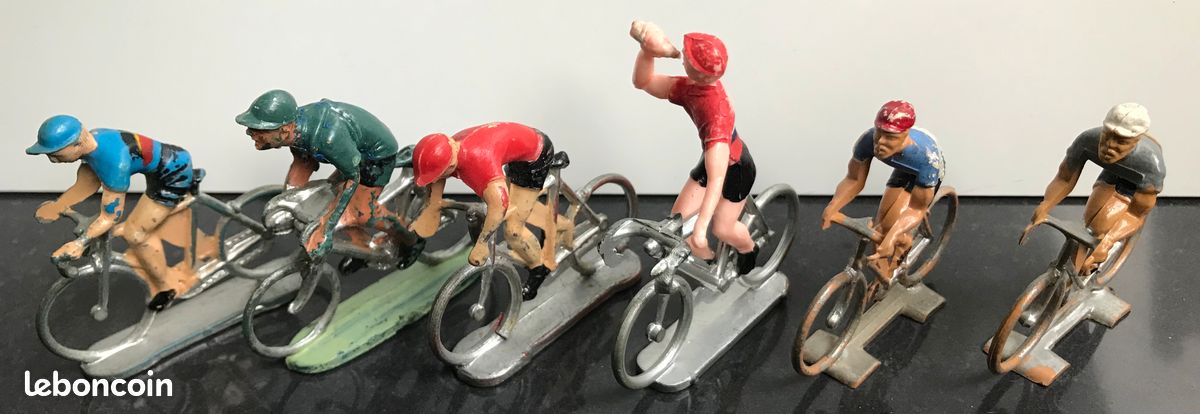 Jeu Ancien Tout Autour Du Tour - Cyclistes Métal - France - Bistrot C7 - Rare