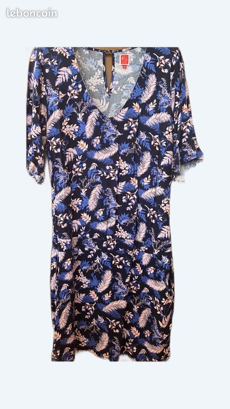 Robe Miss Captain Taille 1 - Noir 100% Coton - Occasion En Très Bon état