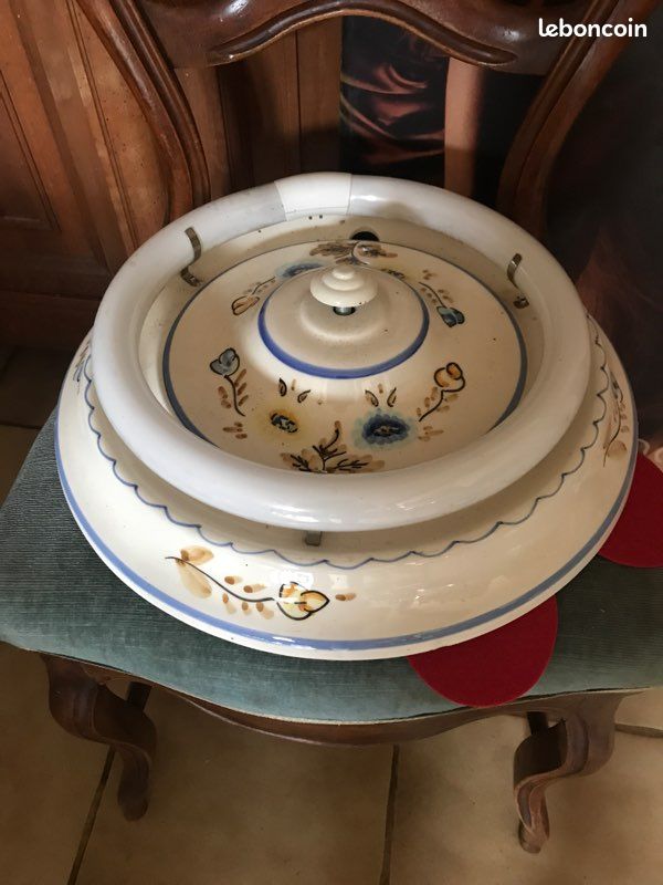 Lustré porcelaine motif fleurs (image 2)