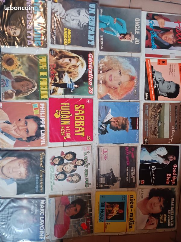 Gros lot vinyles 45 tours année 60-70-80 (image 10)