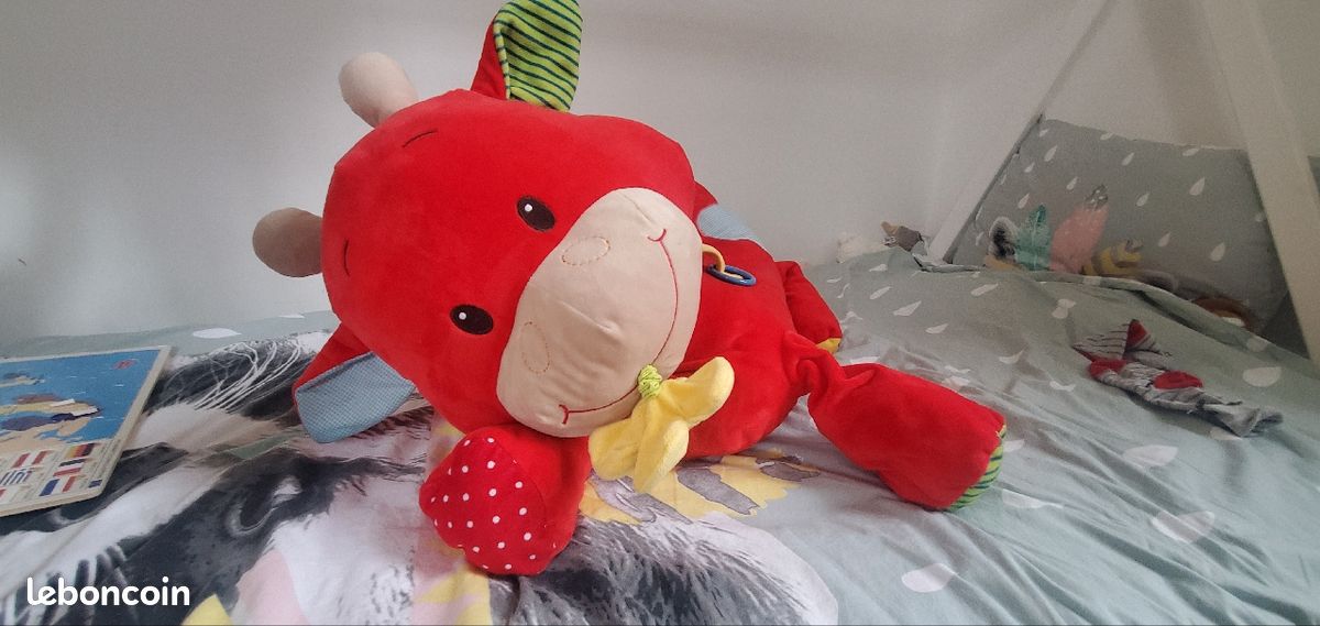 Peluche d'éveil vache (image 1)