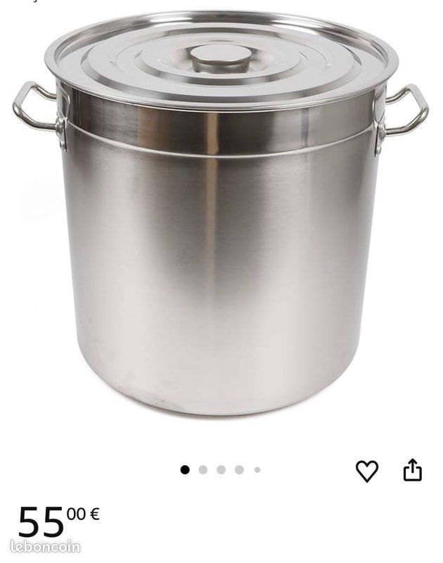Marmite Inox 50l VEVOR Marmite En Acier Inoxydable De 60 Litres, Grande