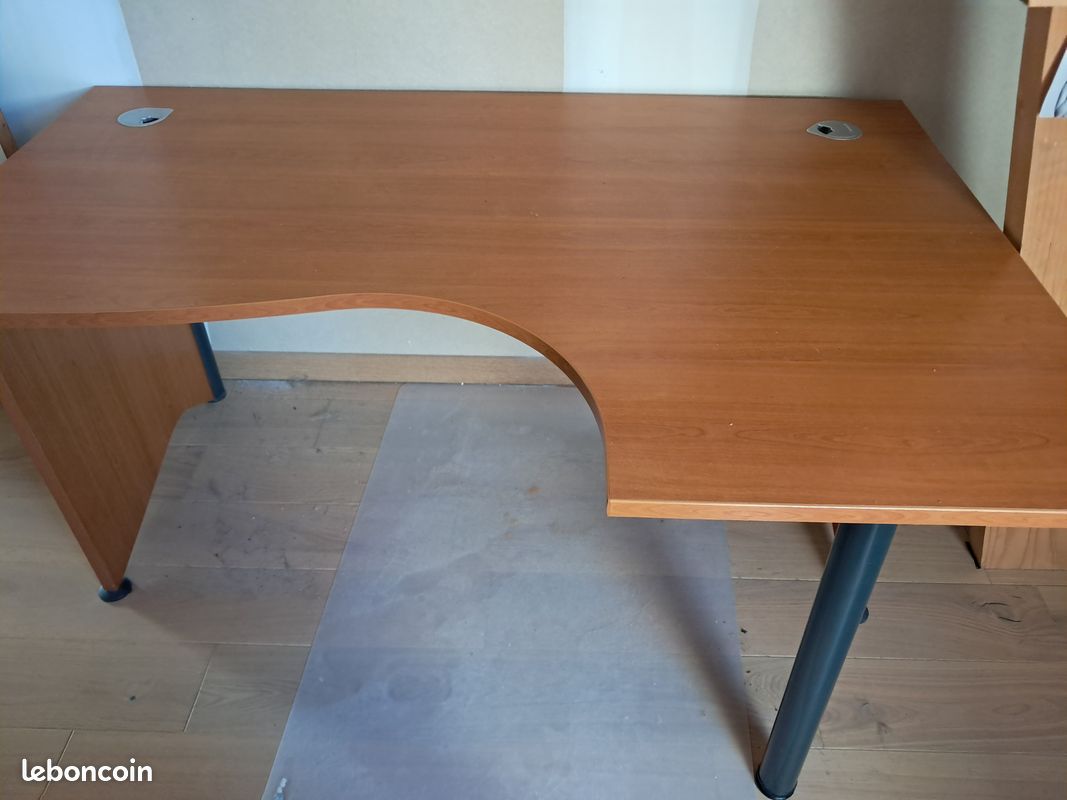 Bureau avec retour et caisson 3 tiroirs (image 4)