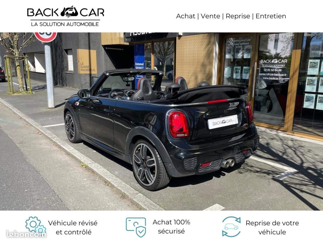 Mini F57 Cabriolet 231 ch John Cooper Works PRO BVA6 - 2P / LIGNE JCW AFFICHAGE TETE HAUTE SIEGES... (image 5)
