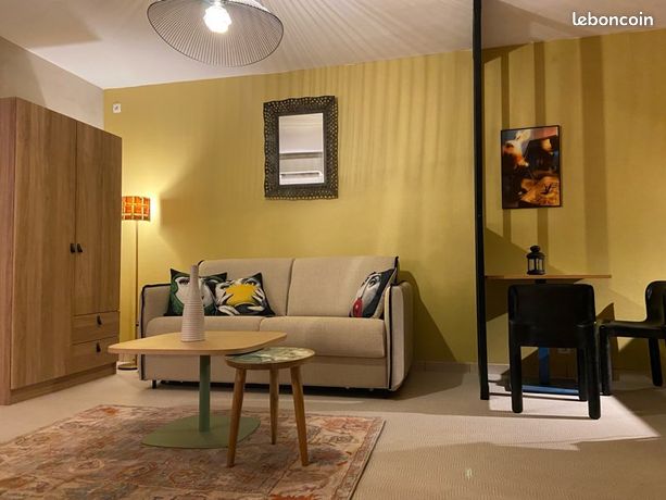 À louer 3 mois, 1er avril– juillet, T1, design et cosy dans environnement vert, proche de toutes commodités