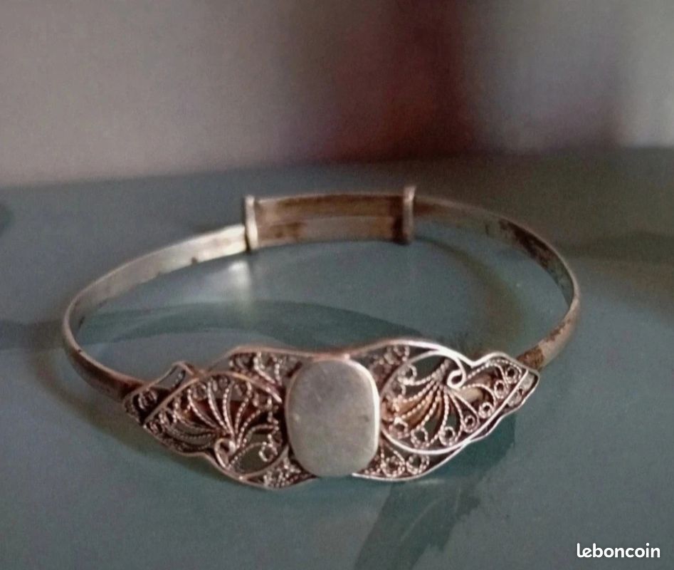 Bracelet Marocain Berbère Bronze Jolie Patine Antique