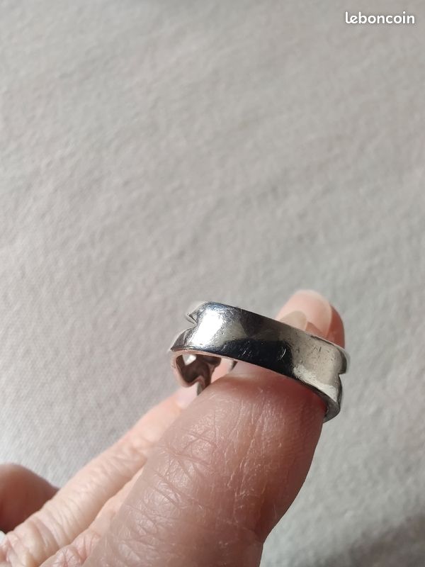 Bague Canyon en argent rhodié Montres Bijoux