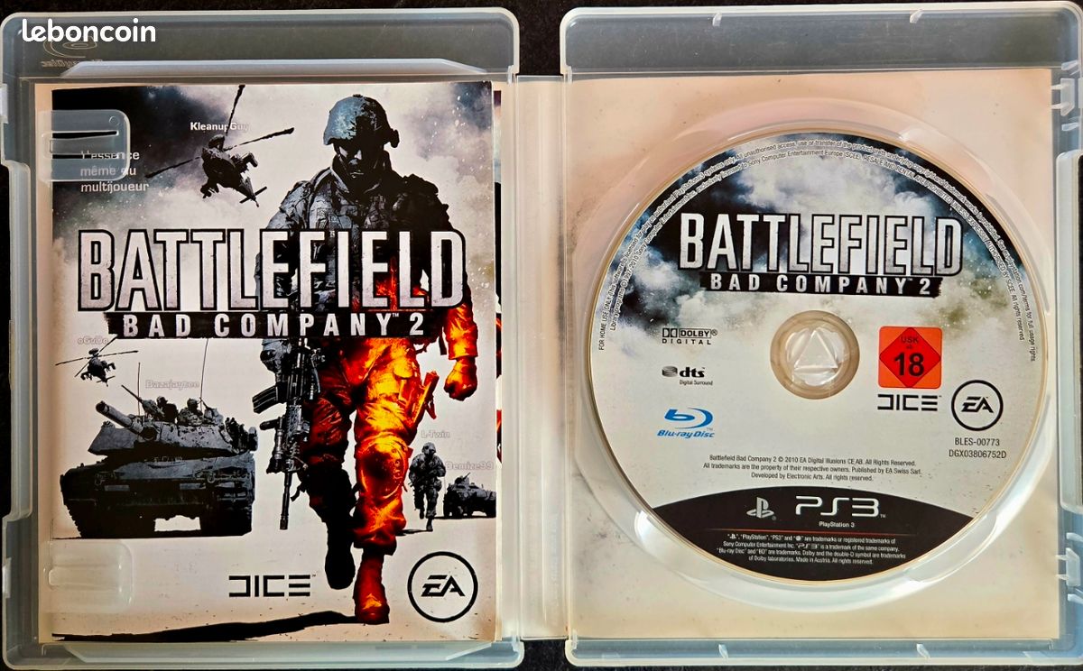 Battlefield Bad company 2 PS3 PLAYSTATION 3 complet bon état (image 2)