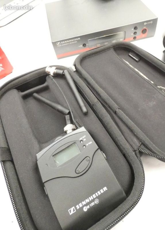Kit micro cravate emetteur récépteur Sennheiser EM100-G3 + SK100-G3 Fréquence G idem Senheiser EM100-G4 senneiser Em100 g2 g3 g4 EW-D ME 2 Shure BLX14E BLX4 SLXD4 CVL EW 100 me2 172 E-Band SK100 sk (image 1)