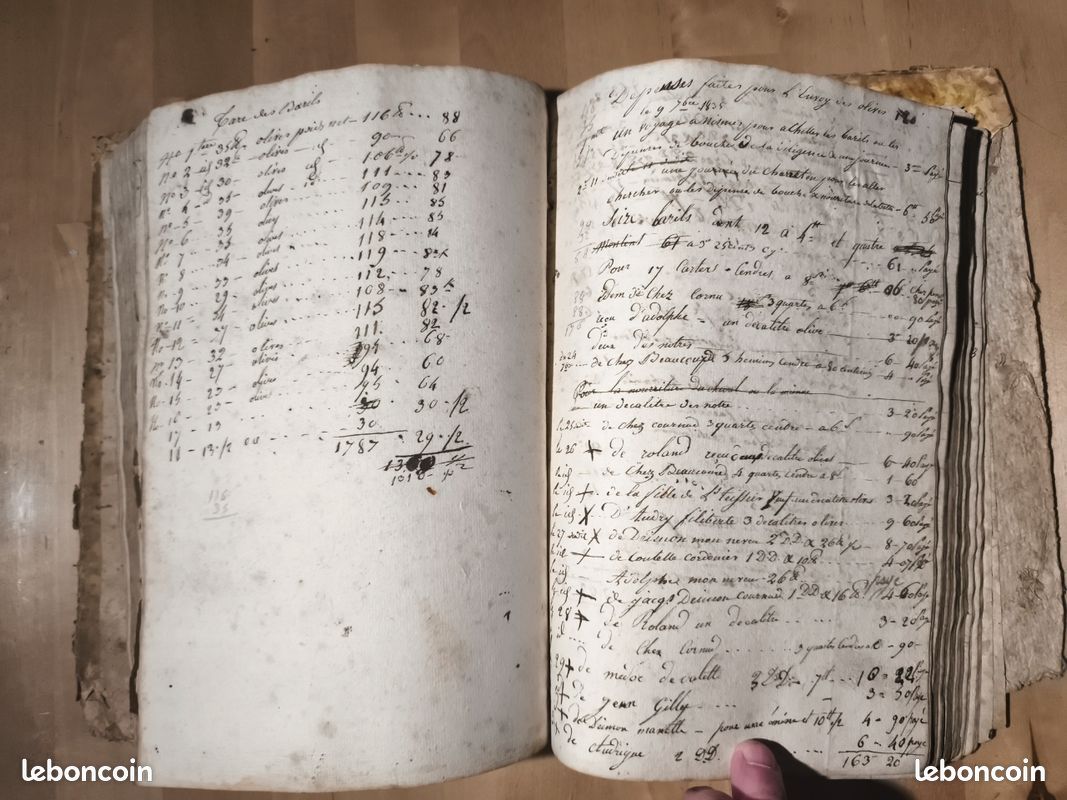 Livre de raison manuscrit d'un artisan de Calvisson (Gard) (image 5)