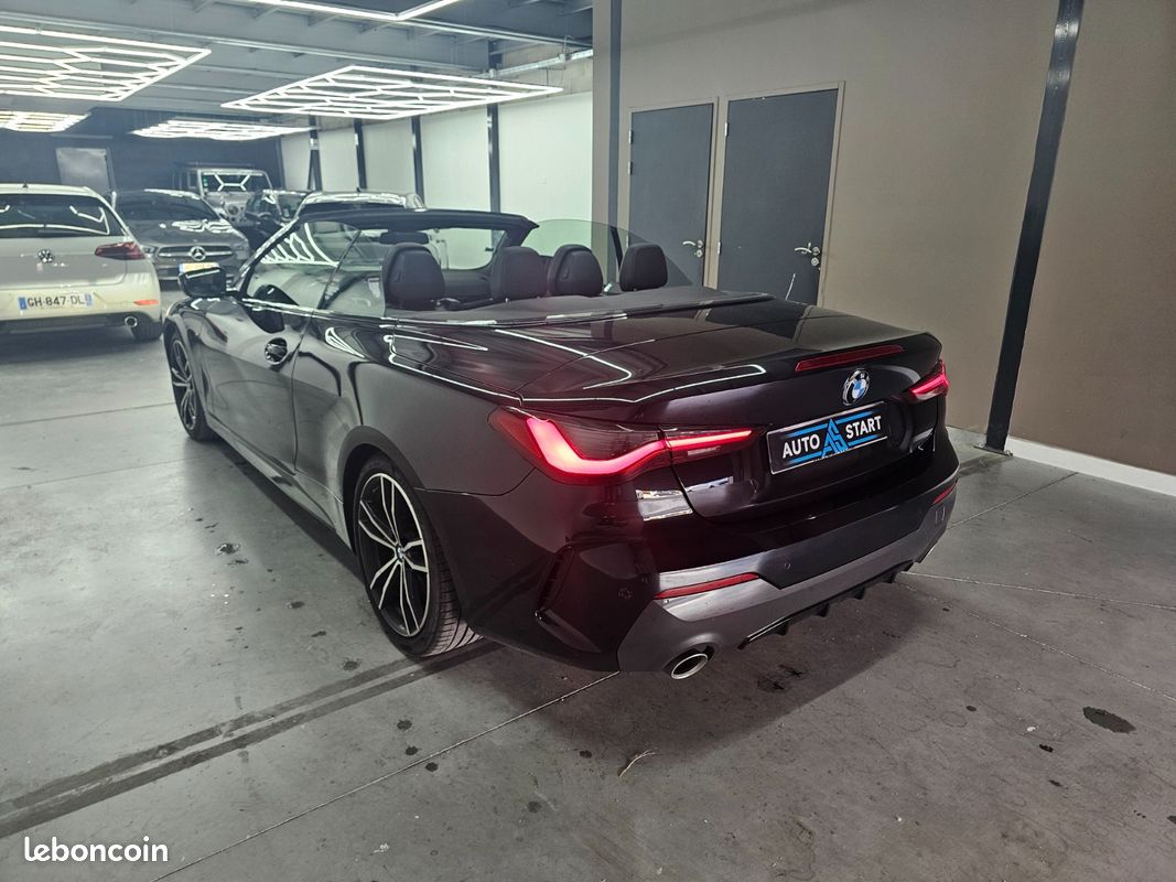 BMW 420i cabriolet M Sport / feux laser / ecrans full curvate display / siege chauffant / chauffage de nuque / régulateur auto adaptatif / feux auto / essuie-glace auto / volant chauffant / hayon ... (image 9)