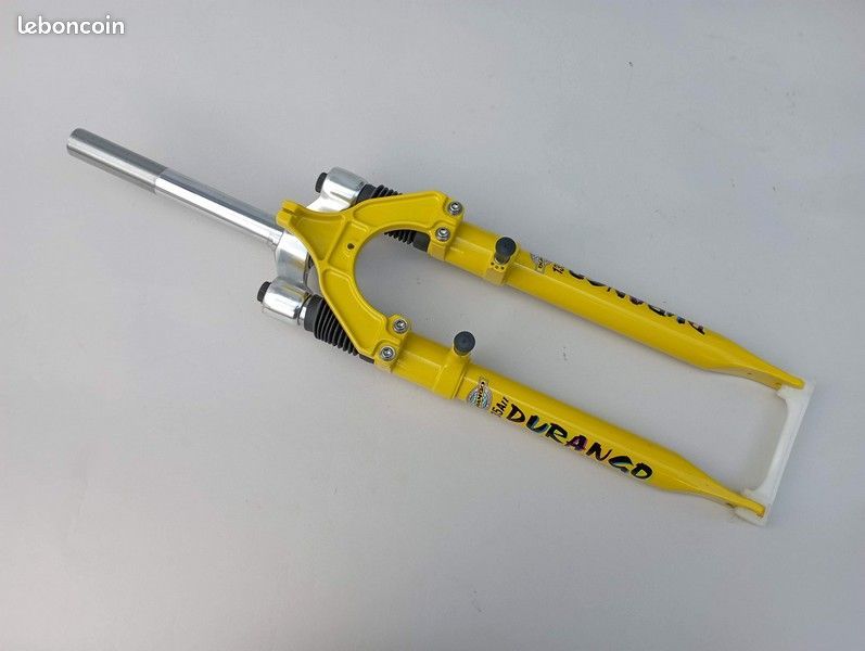 Fourche à Suspension Manitou SX E 1/8 26" - Couleur Jaune - Pour VTT Vintage - Occasion En état Opérationnel