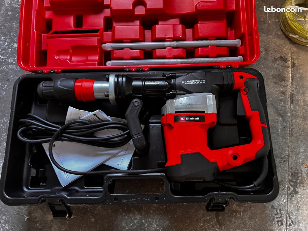 Einhell Marteau Perforateur TE-RH 32-1600 4F (1600 W, 4,5 J, SDS-Plus) Livré avec coffret E-Box - Bricolage