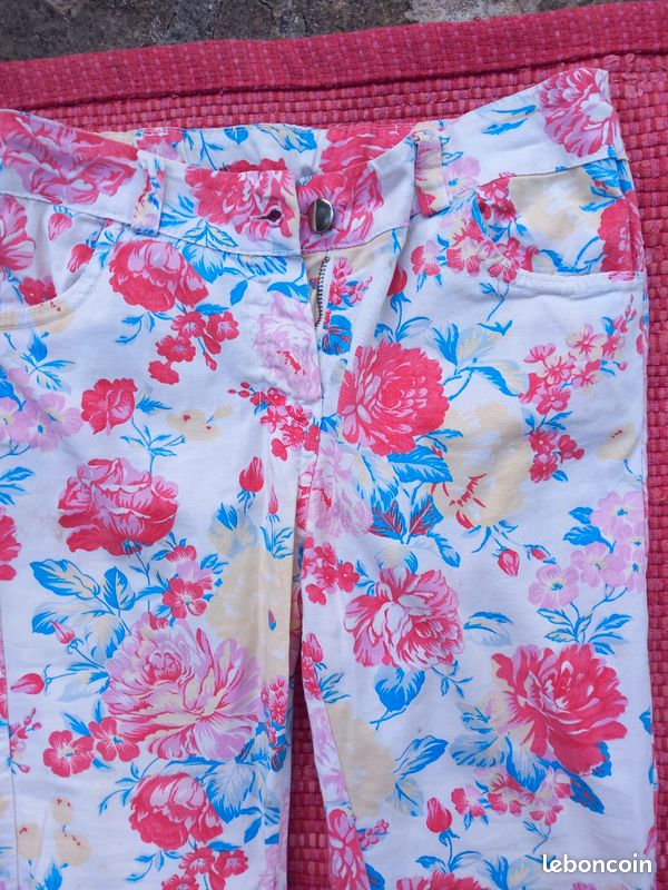 Pantalon fleuri 12 ans (image 3)