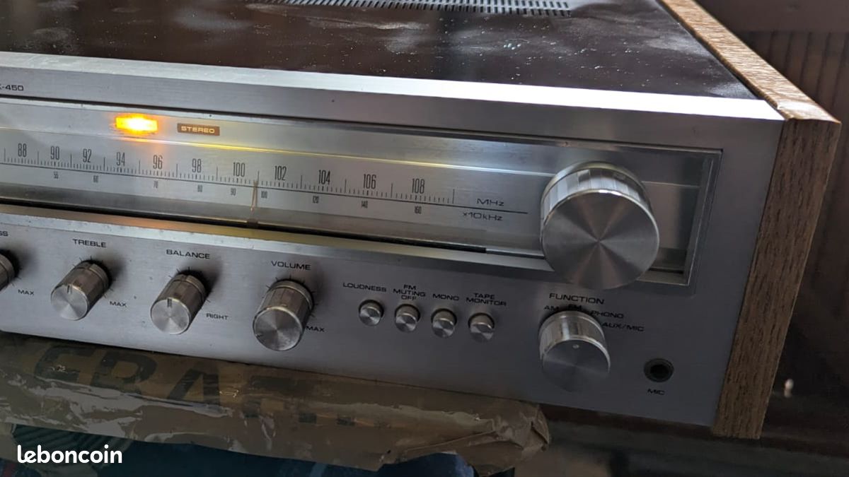 Récepteur Stéréo Vintage Pioneer SX-450 – Pour Pièces Ou Réparation