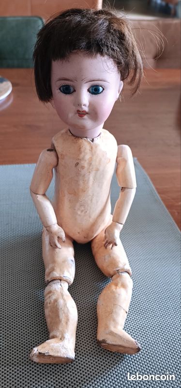 Poupée Ancienne Limoges Jean Boyer T11 - Porcelaine Française - Oreilles Percées
