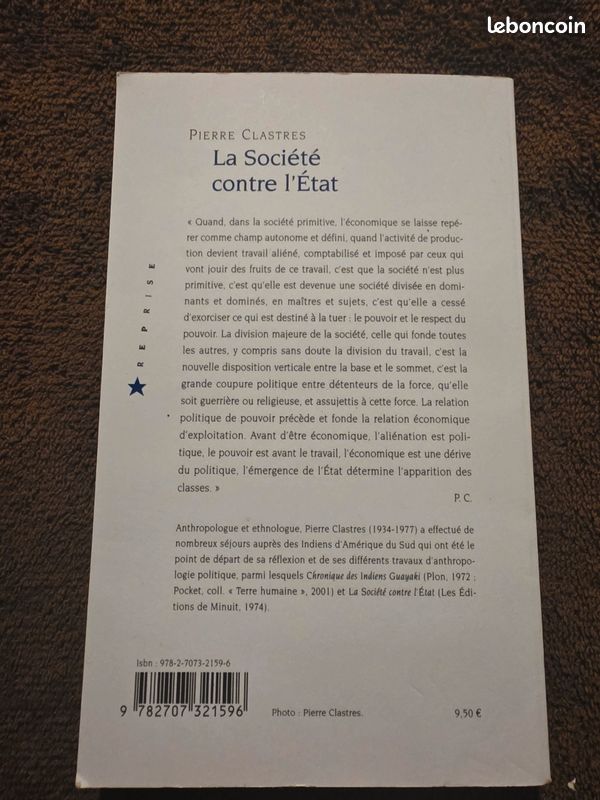La société contre l'état vue de cote — LBC AT'Brocante Troyes