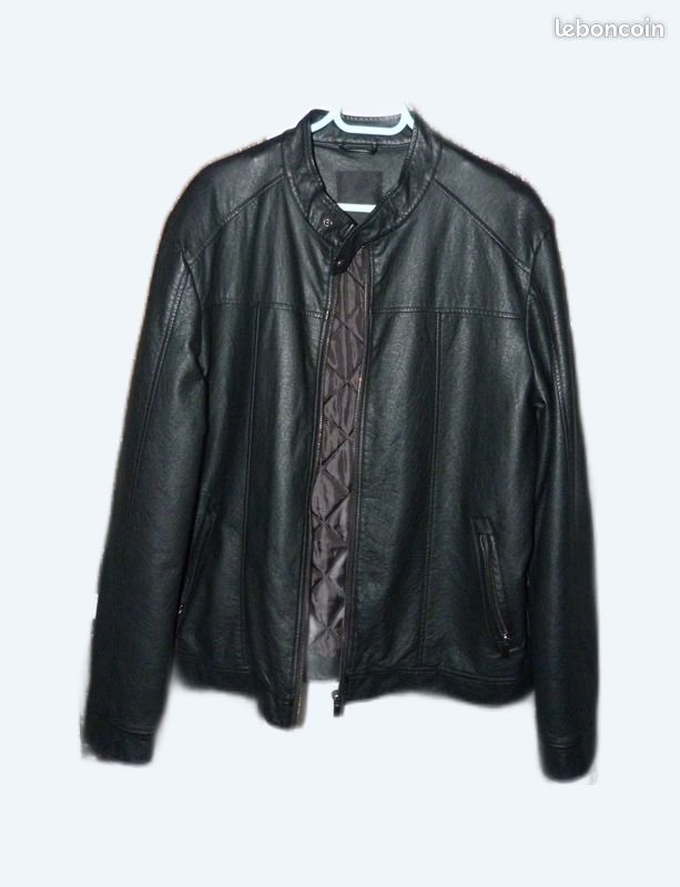 Blouson cuir homme(simili) xxl (image 1)