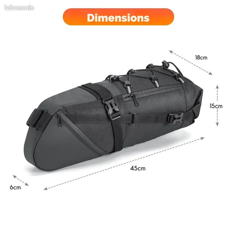 Fayemint Sacoche De Selle Vélo Étanche Avec Poche Bouteille - Sac De Vélo Réfléchissant Et Robuste Sacoche Vélo Outils Réparation Fayemint Sacoche De Selle Vélo Étanche Avec Poche Bouteille - Sac De Vélo Réfléchissant Et Robuste Sacoche Vélo Outils Réparation
