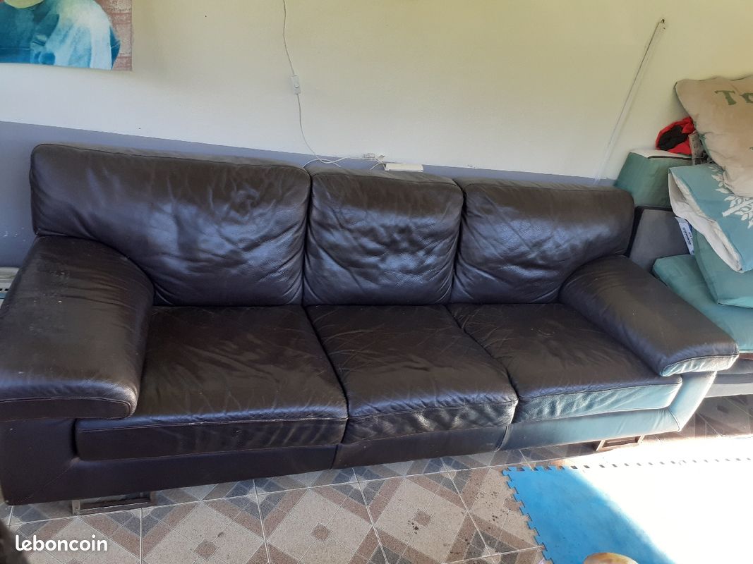 Canapé cuir 120 (image 3)