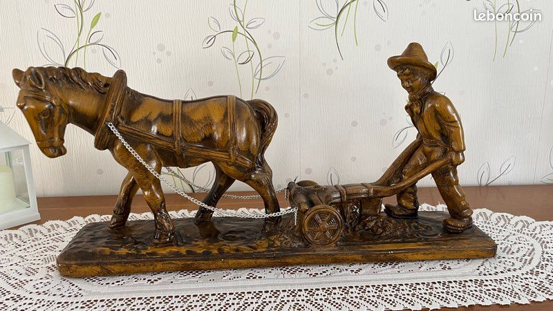 Ancienne mesure cheval eldonien avec étui cuir MADE IN CANADA