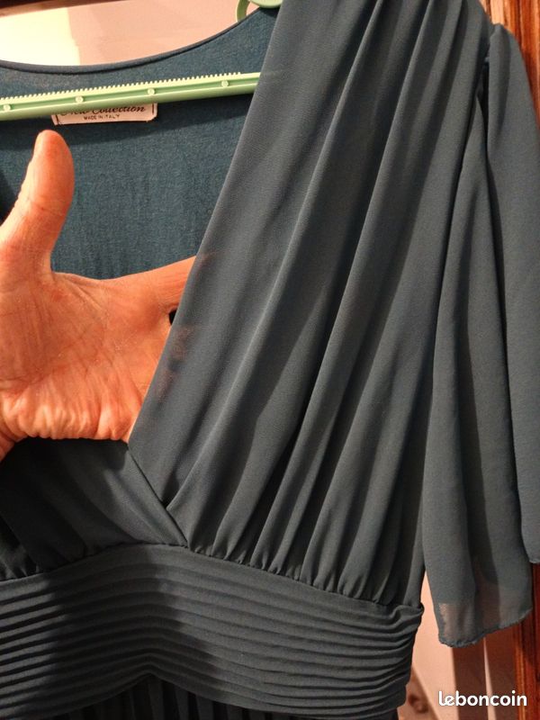 Robe fluide bleu canard (image 5)