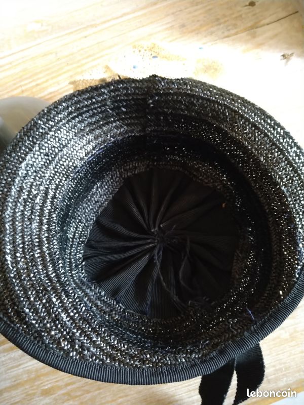 ANCIEN , EXCEPTIONNEL chapeau bijou satin fourrure poupée Bleuette , Jumeau ? EUR 28,06