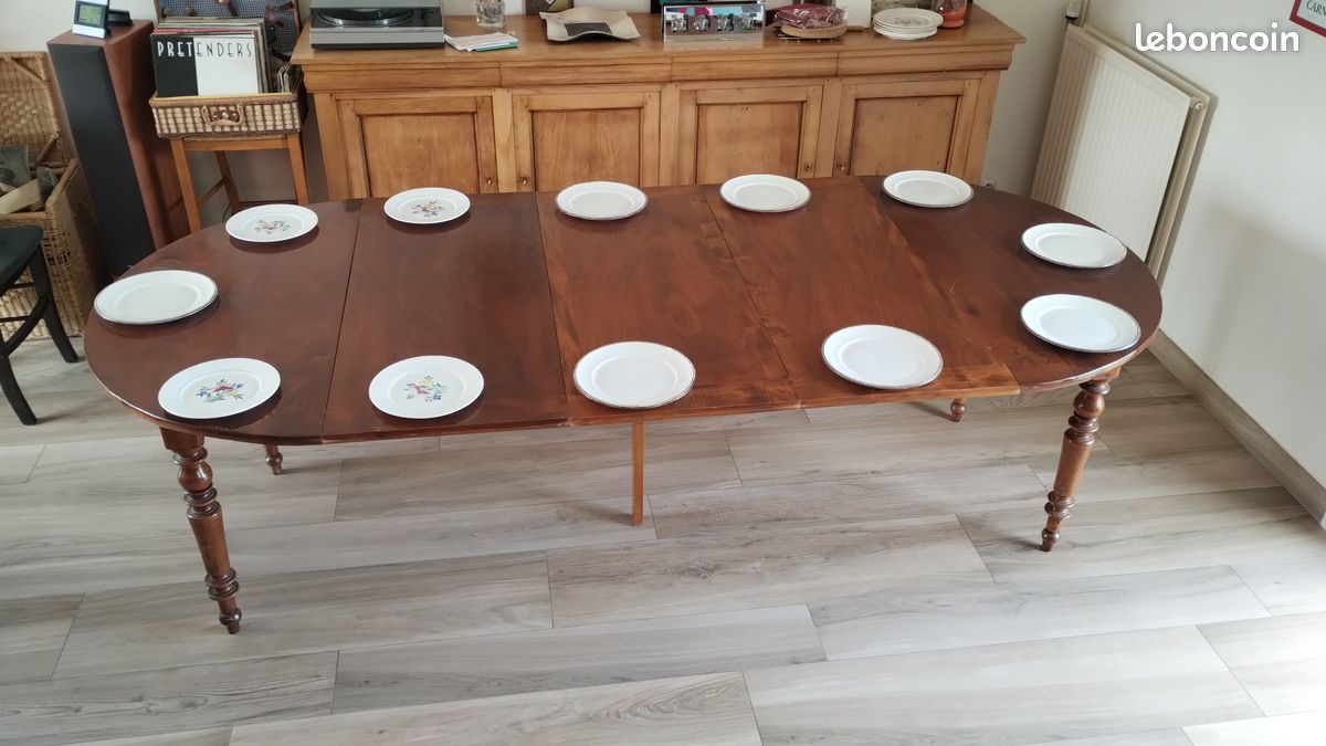 Table ronde avec rallonges (image 4)