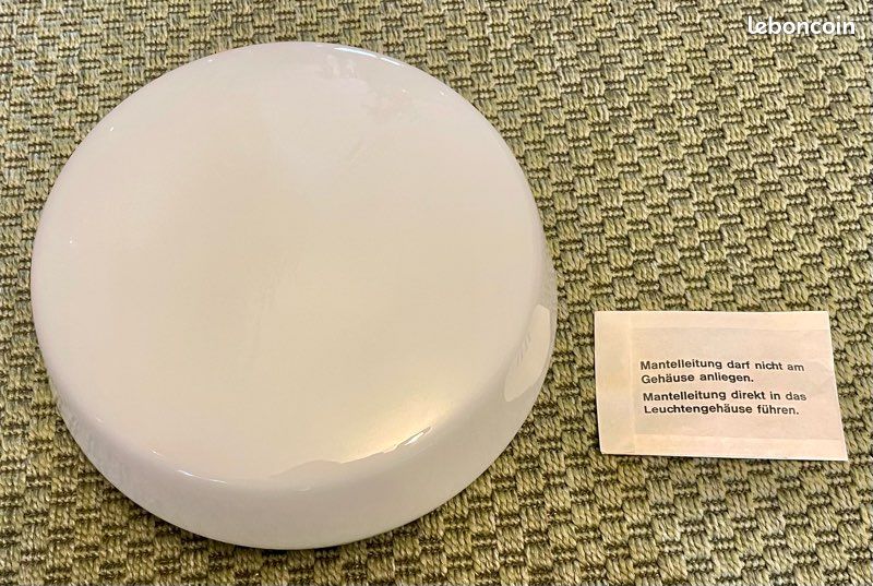 PETIT GLOBE EN Opaline Blanche Pour Appliques Luminaire Diametre 11,5