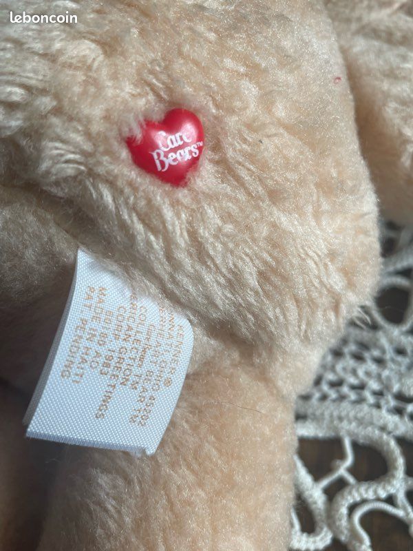 VINTAGE 1983 CARE Bears Jaune Soleil Funshine Soleil Animal en Peluche