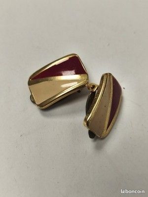 Boucles D'oreilles Fantaisie Vintage – Paire Rétro – Parfait état