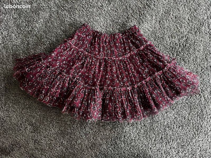 Ensemble fille tee-shirts et jupon tulle imprimé léopard Lili