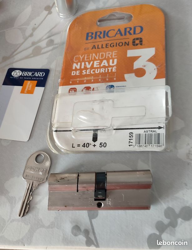 Cylindre Bricard 1clé incluse (image 2)