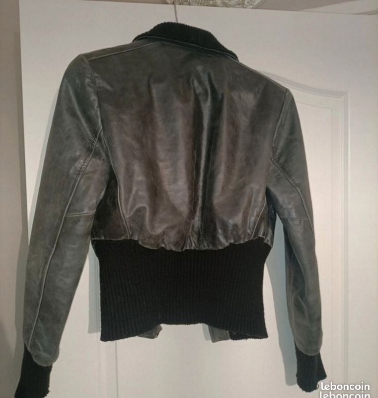 Veste en cuir redskins (image 3)