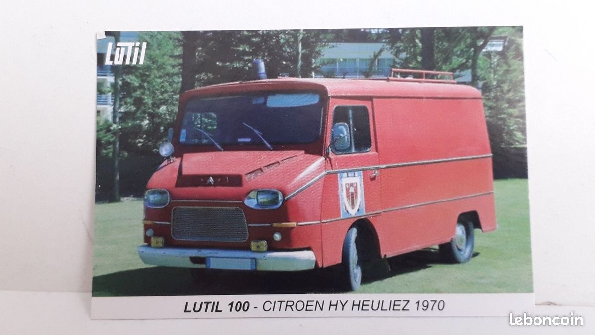 Camion Dei Pompieri Citroën H-Type Van – Francia 1970 – Scala 1/43 Amercom – Die-cast Con Supporto