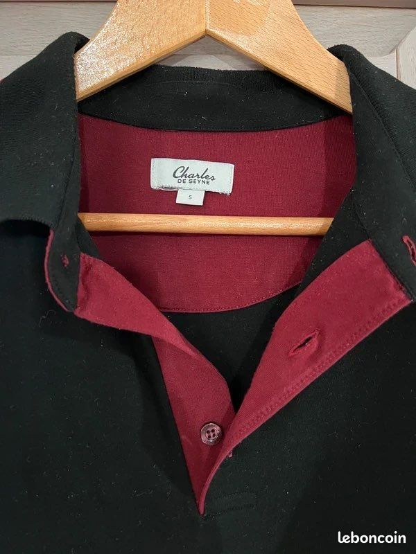 Polo homme manches longues TXL marque Charles de Seyne (image 3)