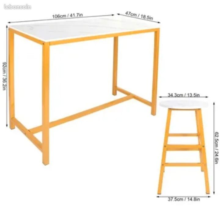Table et chaises neuves (image 1)