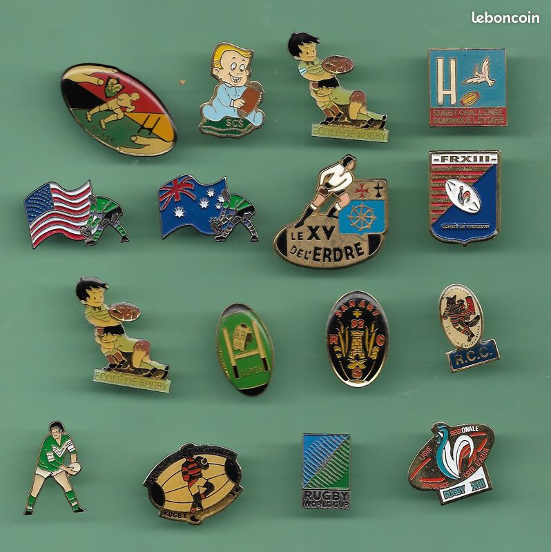 Ancien Insigne De Rugby Tchèque - Années 50 - France Vs République Tchèque