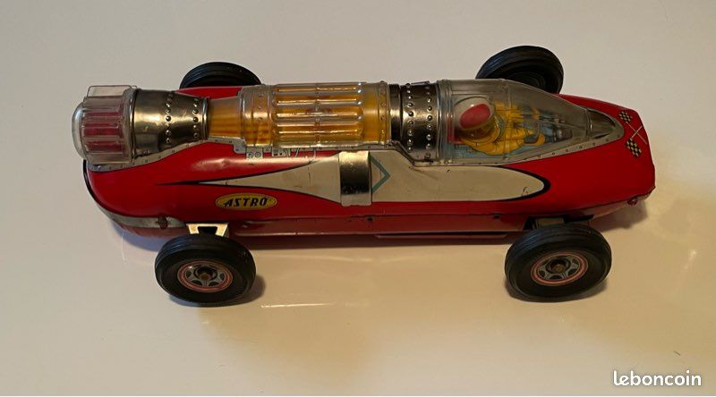 ANCIENNE RARE GOUACHE GEO HAM signé voiture de course circuit Amilcar