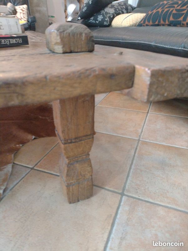 Grande table basse ancienne Indonésienne (image 11)
