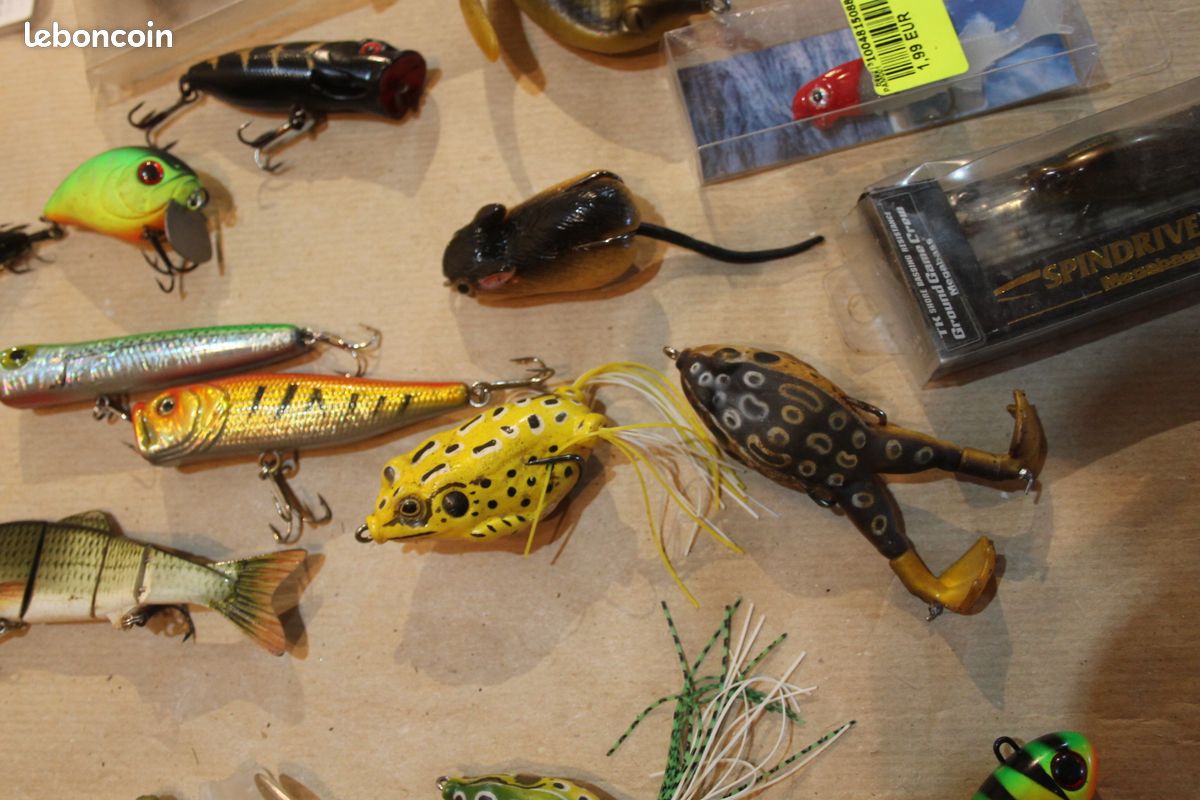 Lot De 21 Leurres De Pêche Anciens - Vintage USA - Métal