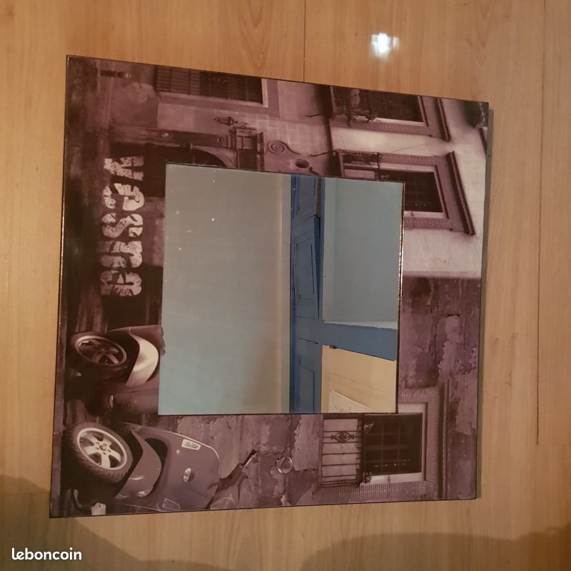 Miroir carré déco vespa (image 1)