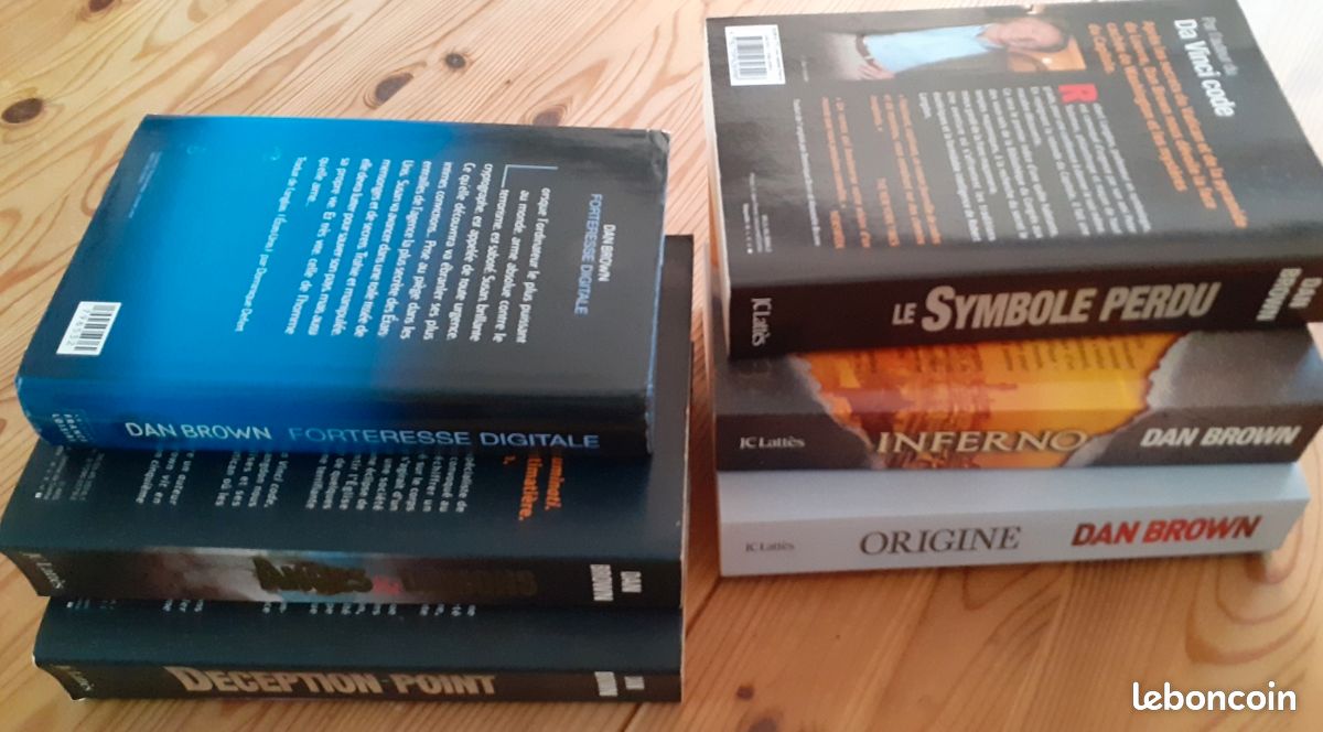 Lot 6 livres de Dan BROWN (grands formats) (image 4)
