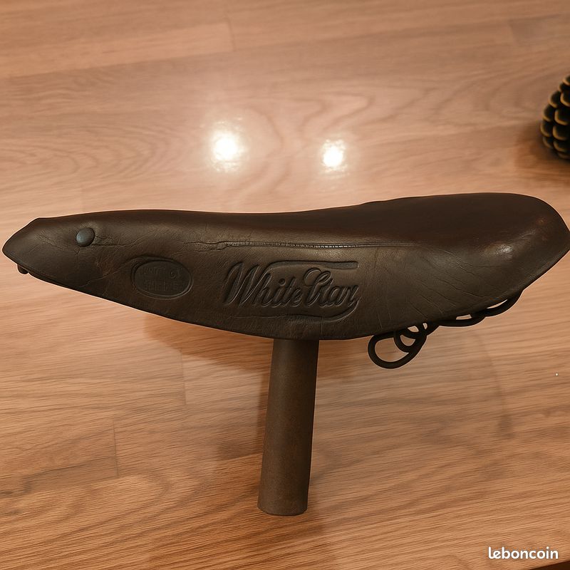 Selle Vélo Cuir ROHER à Ressorts - Vintage Confort