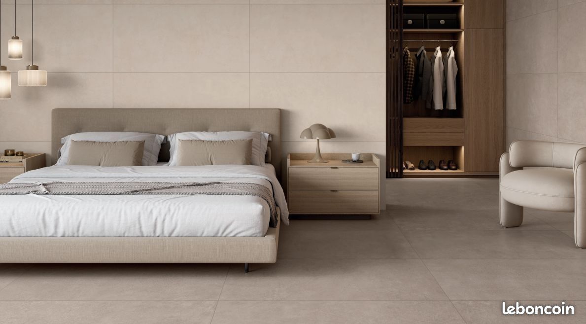 Carrelage 100x100 Chalk ( Beige ) Rectifié (image 1)