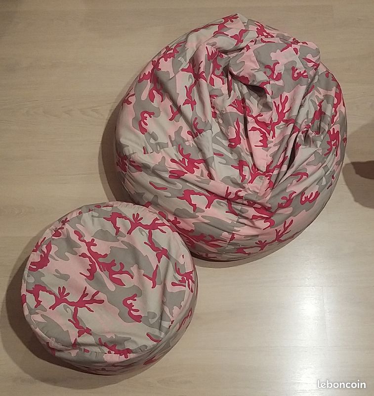 Pouf poire et repose pied (image 1)