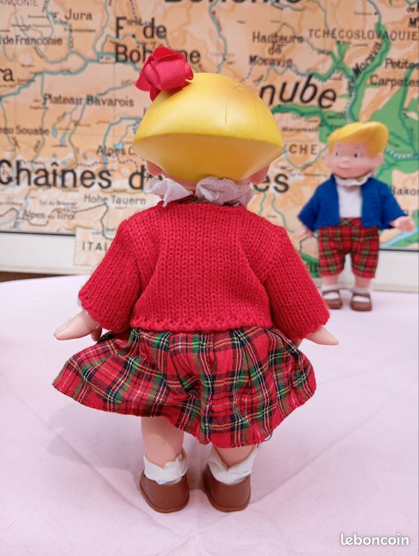 Poupée Vintage Les Triplés Corolle - 1985 - Taille 20 Cm - Fabrication Française