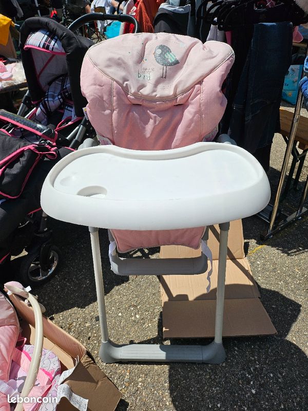 Chaise haute et transat 2 en 1 (image 1)